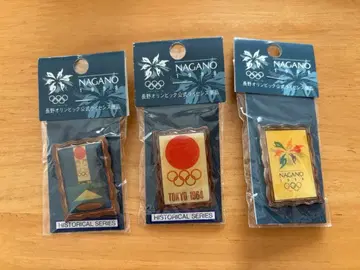 올림픽 로고 디자인 핀 배지 3종류