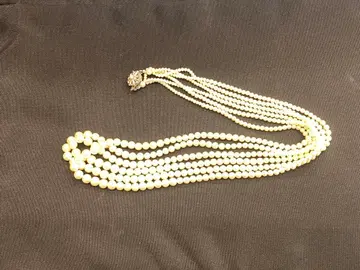 펄 다층 목걸이 42cm