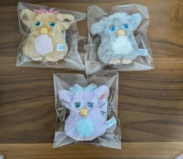 레트로 퍼비 봉제 인형 마스코트 3종 세트