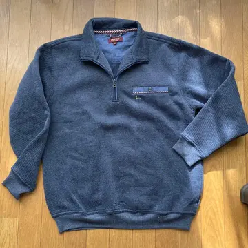 미사용 새상품 네이비 하프 지퍼 트레이닝복