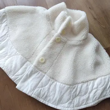 키드 블루 숄더 워머 케이프 판초