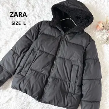 새상품급 ZARA 아우터 퍼프 자켓 보아 안감 두툼 방한 남녀 공용 L