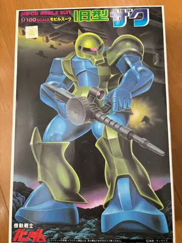 반다이 구 키트 구형 자쿠 1/100 중고품