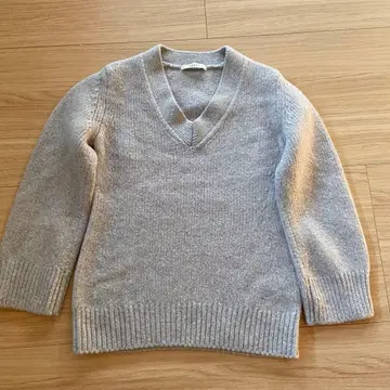 [ 아나이 ANAYI ] V넥 울 니트 라이트 그레이