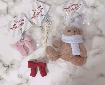 젤라피케 팝업 참 3개, 캡슐 토이 헤어 클립 총 4개 세트