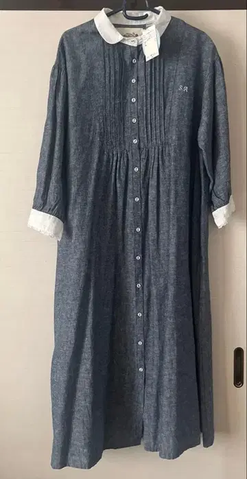 미사용 새상품 SM2 35주년 SA 자수 원피스