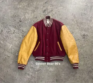 Golden Bear 바시티 자켓 화이트 택 복각 90년제