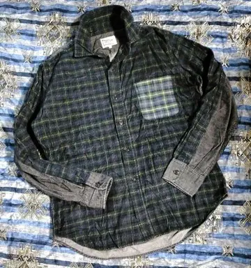 초레어 패치워크 체크 플란넬 셔츠 다퍼 오브 세인트 조지 L