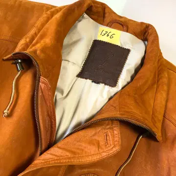 XL 천연 가죽 양가죽 레더 카 코트 브라운 필드 자켓 가죽 자켓