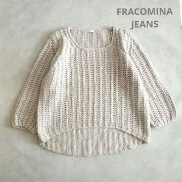 FRACOMINA JEANS  니트탑 40 베이지