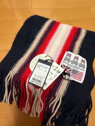 사이코 버니 스트라이프 머플러 F 사이즈