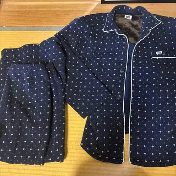 EDWIN 에드윈 룸웨어 파자마 셋업 LL 네이비