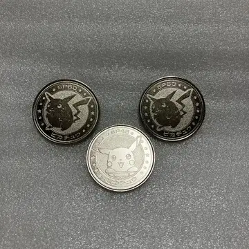 포켓몬 배틀 코인 POKEMON 피카츄 3종 세트 메이지