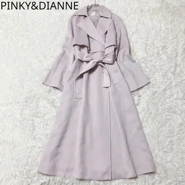 핑키앤다이안 트렌치코트 허리밴딩 리본 벨트 핑크 M