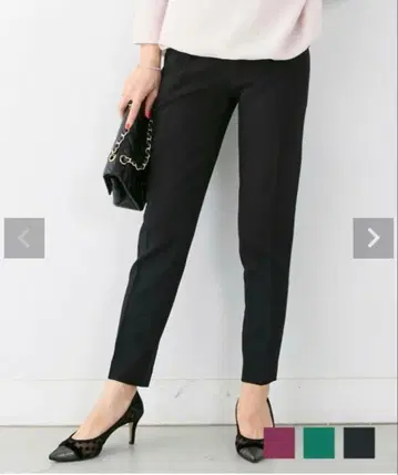 센터 프레스 팬츠 Liala x PG 릴랙스 블랙 블랙