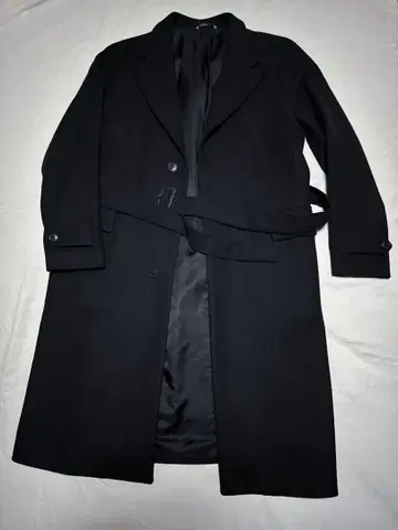 Hevo 이보 코트 울 나일론 래글런 히요쿠 블랙