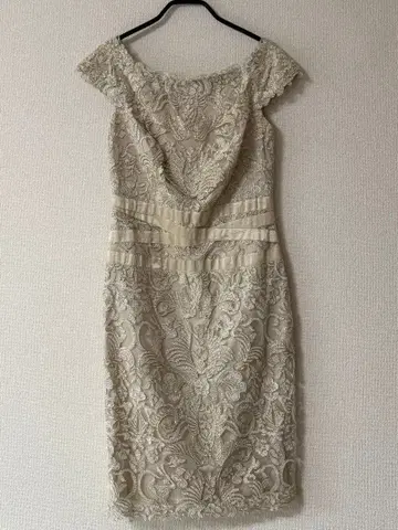 타다시 쇼지 원피스 슬리브리스 레이스 결혼식 파티