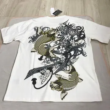 일본풍 패턴 일본풍 잉어 빅 사이즈 T셔츠