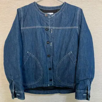 클립 탭 데님 자켓 충전솜 퀼팅 여성용 두꺼운 원단 따뜻한