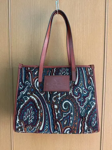 페이즐리 무늬 토트백