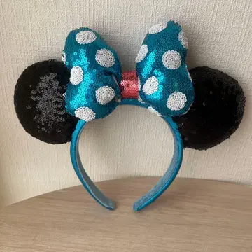 미니 마우스 도트 스팽글 머리띠