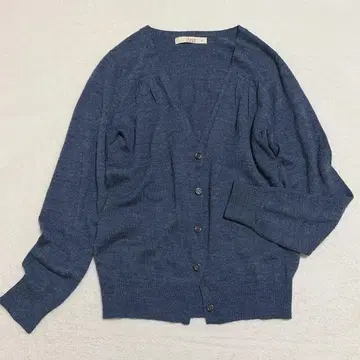 슈카 글로벌 워크 니트 가디건 울 혼방 V넥 캐주얼 M