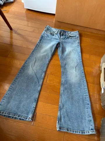 H&M Y2k 라이트 블루 데님 플레어 팬츠 36