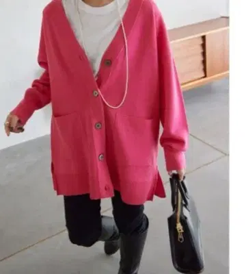 슬로브 이에나 워셔블 밀라노 리브 가디건