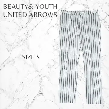 뷰티앤유스 봄/여름 캐주얼 상쾌한 스트라이프 패턴 슬랙스 S