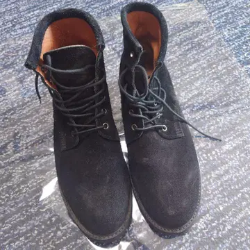 HARE 블랙 스웨이드 부츠