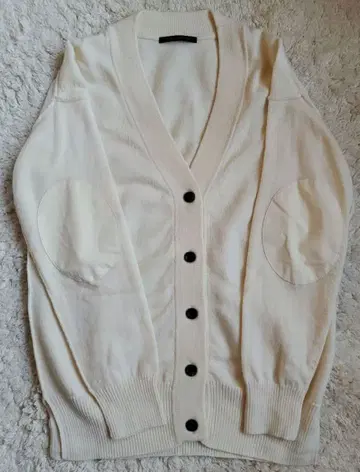 BARNYARDSTORM 엘르 엘보 패치 가디건 니트