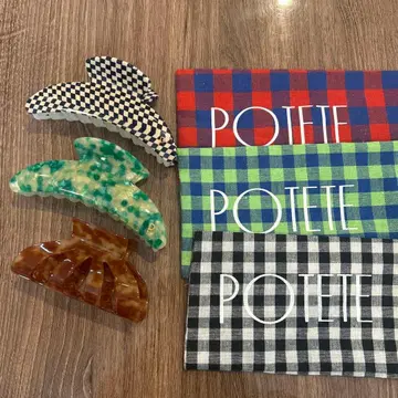 포테테 potete 헤어 클립 바나나 클립