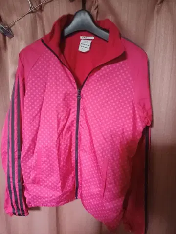 adidas CLIMA PROOF 핑크 도트 자켓