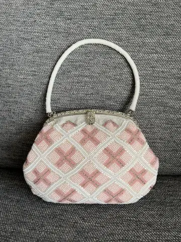 일본 의류용 비즈 핸드백 쇼와 레트로