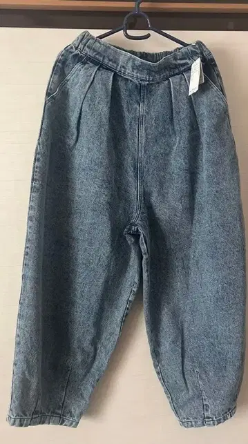 미사용 새상품 SM2 데님 밑단 턱 팬츠