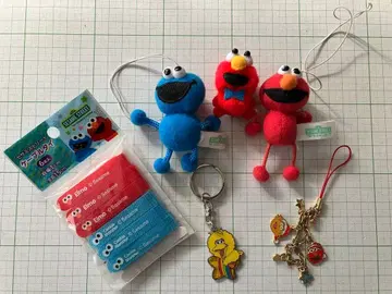 세서미 스트릿 스트랩 세트 USJ 크리스마스 엘모 빅버드