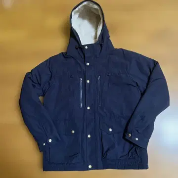 새상품급 BEAMS HEART 네이비 보아 안감 마운틴 후드티 L