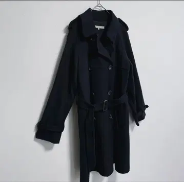 이에나플러스에피 캐시미어 97% 트렌치코트 벨트