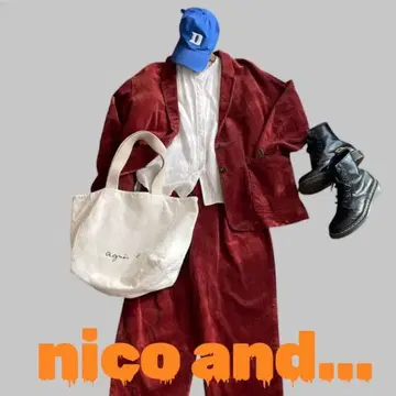 [ 인기 ] nico and - 브라운 코듀로이 셋업 M 사이즈