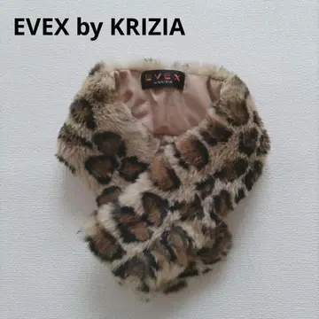 EVEX by KRIZIA 레오파드 무늬 옷깃 스톨
