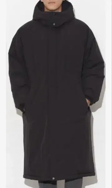나노 유니버스 NANO UNIVERSE 롱 충전솜 코트 블랙