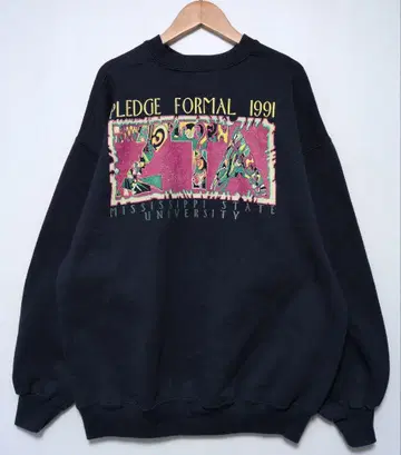 VINTAGE 미시시피 주립대학 Hanes USA제 맨투맨 XL