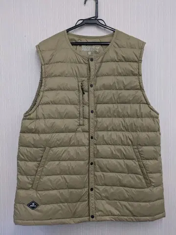 BURTLE 다운 베스트 XXL 라이트 카멜 수납 봉투 포함