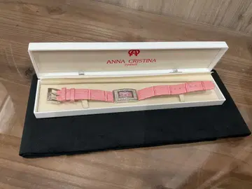 ANNA CRISTINA 핑크 쿼츠 시계