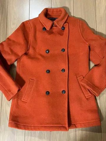 LONDON tradition 울 피 코트 오렌지