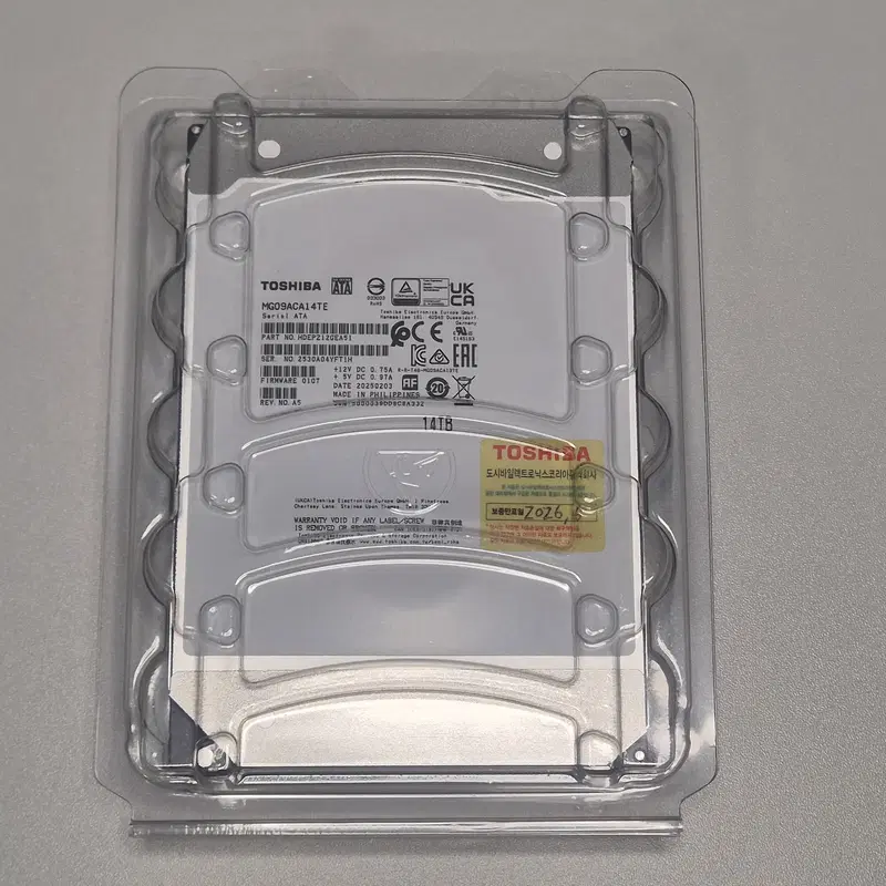 미개봉) 도시바 14TB 14테라 MG09 SATA HDD 판매