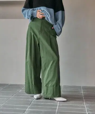 LEPSIM 피치 턴백 팬츠