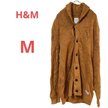 선착순 H&M [ M ] 오렌지 가디건 아우터