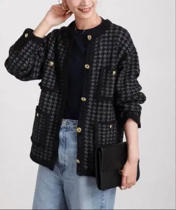 [ 택 포함 새상품 ] VERMEIL par iena 자카드 니트 가디건