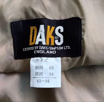 DAKS 체크 무늬 타이트 스커트 69-94